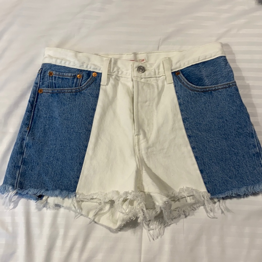 Levi’s color block shorts